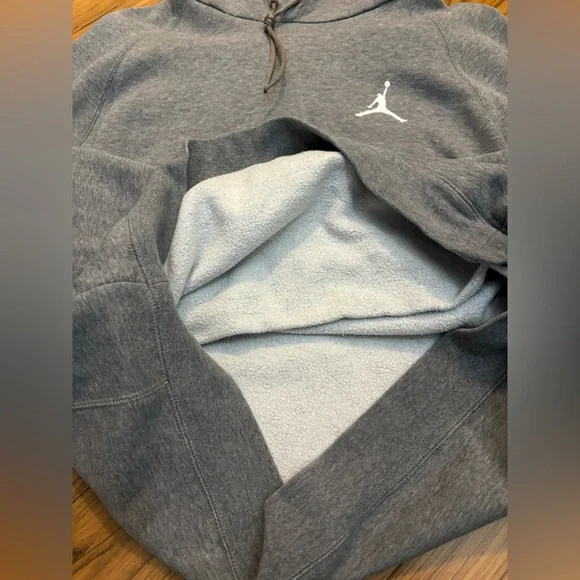Air Jordan Grey Hoodie Size Large - Picture 6 of 8